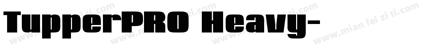 TupperPRO Heavy字体转换